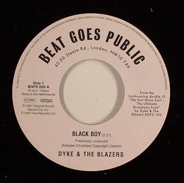 DYKE & THE BLAZERS - Black Boy