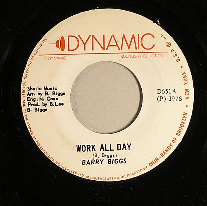 BIGGS, Barry/THE DYNAMITES - Work All Day