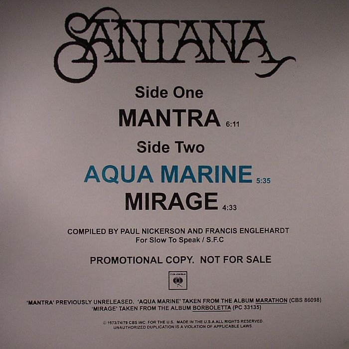 SANTANA - Aqua Marine