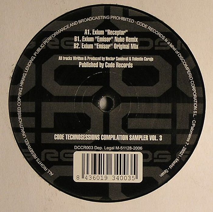 EXIUM - Code Technosessions Compilation Sampler Vol 3