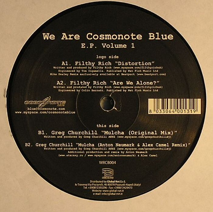 FILTHY RICH/GREG CHURCHILL - We Are Cosmonote Blue EP Volume 1