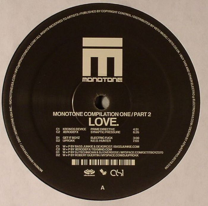 KRONOS DEVICE/XERODEFX/GET IT BOYZ/UPROKK - Monotone Compilation One Part 2: Love
