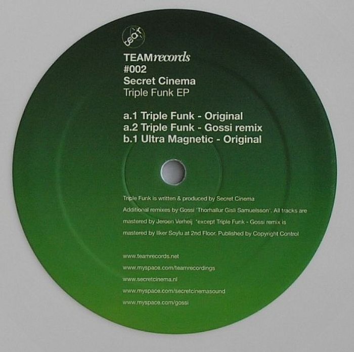 SECRET CINEMA - Triple Funk EP