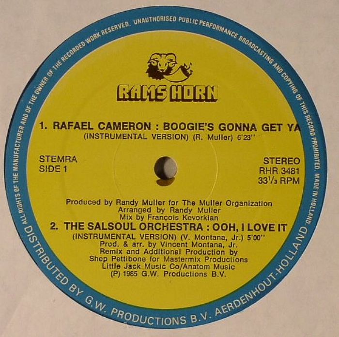 CAMERON, Rafael/THE SALSOUL ORCHESTRA/INNER LIFE - Boogie's Gonna Get Ya
