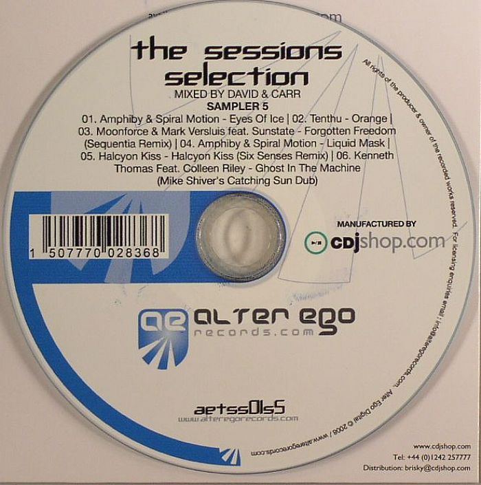 DAVID & CARR/AMPHIBY/SPIRAL MOTION/TENTHU/MOONFORCE/MARK VERSLUIS feat SUNSTATE/HALCYON KISS/KENNETH THOMAS feat COLLEEN RILEY - The Sessions Selection Sampler 5