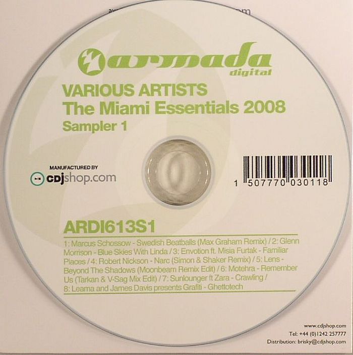 SCHOSSOW, Marcus/GLENN MORRISON/ENVOTION feat MISIA FURTAK/ROBERT NICKSON/LENS/MOTEHRA/SUNLOUNGER feat ZARA/LEAMA & JAMES presents GRAFITI - The Miami Essentials 2008 Sampler 1