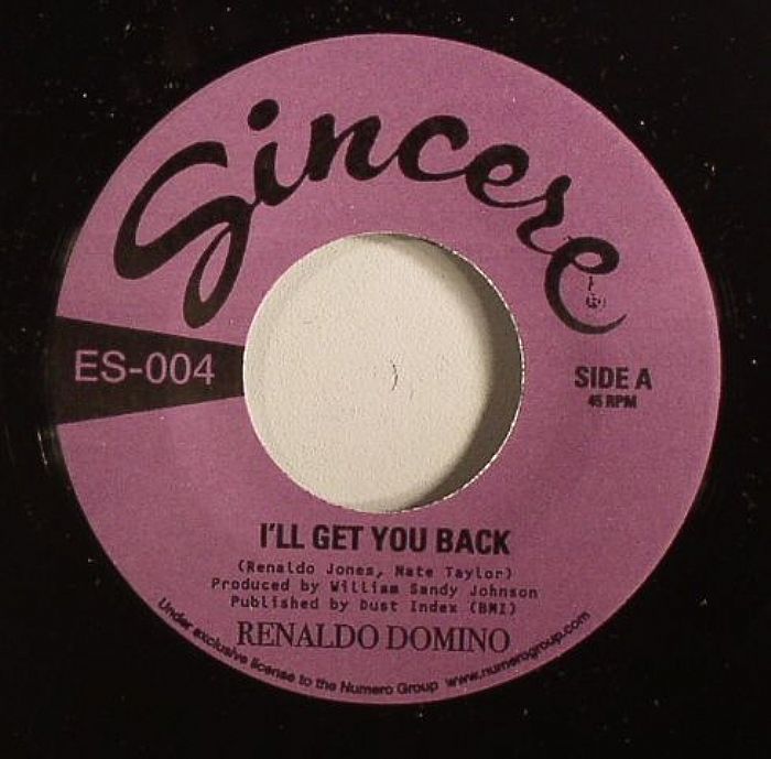 Renaldo Domino – I'll Get You Back vinyl cover