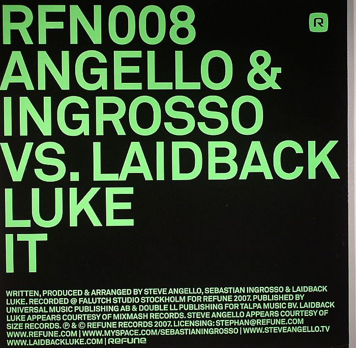 ANGELLO/INGROSSO vs LAIDBACK LUKE - It