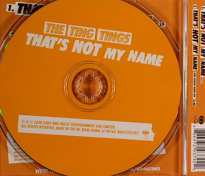 The Ting Tings - Thats Not My Name Lyrics MetroLyrics