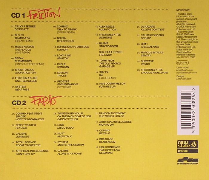 FRICTION/FABIO/VARIOUS - Drum & Bass Arena Presents Friction & Fabio