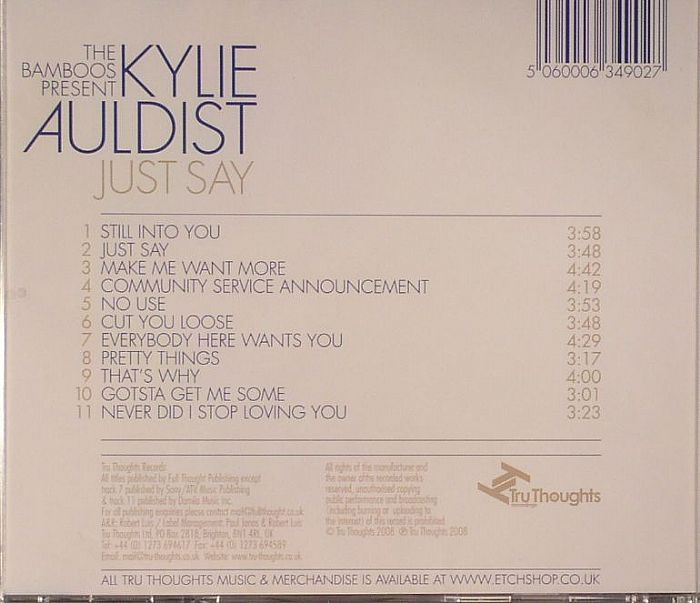 AULDIST, Kylie - Just Say
