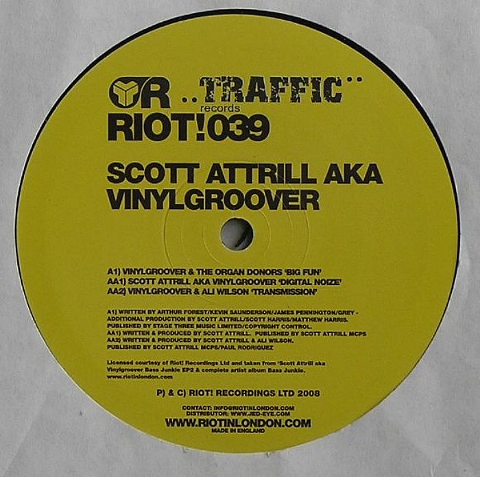ATTRILL, Scott aka VINYLGROOVER/THE ORGAN DONORS/ALI WILSON - Bass Junkie EP 2