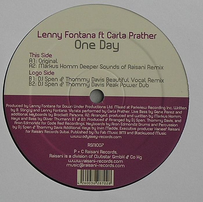 FONTANA, Lenny feat CARLA PRATHER - One Day