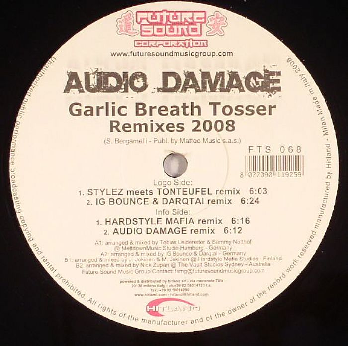 AUDIO DAMAGE - Garlic Breath Tosser 2008 (remixes)