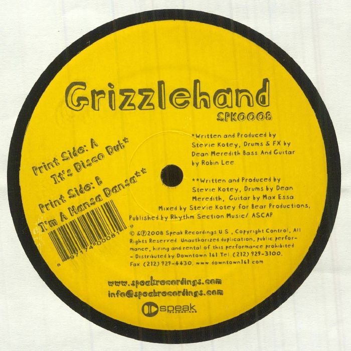 GRIZZLEHAND - It's Disco Dub