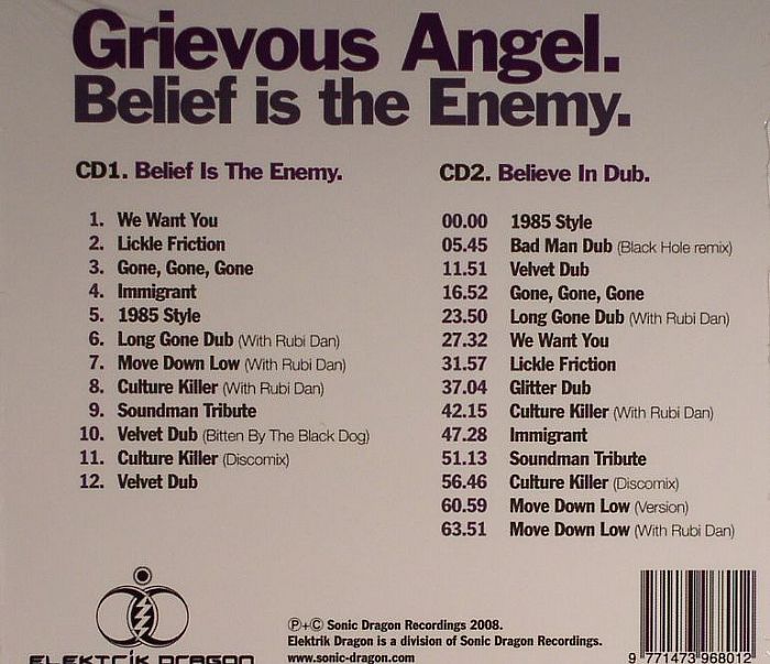 GRIEVOUS ANGEL - Belief Is The Enemy