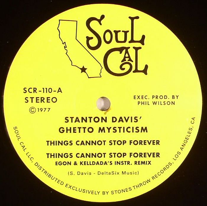 DAVIS, Stanton/GHETTO MYSTICISM - Things Cannot Stop Forever