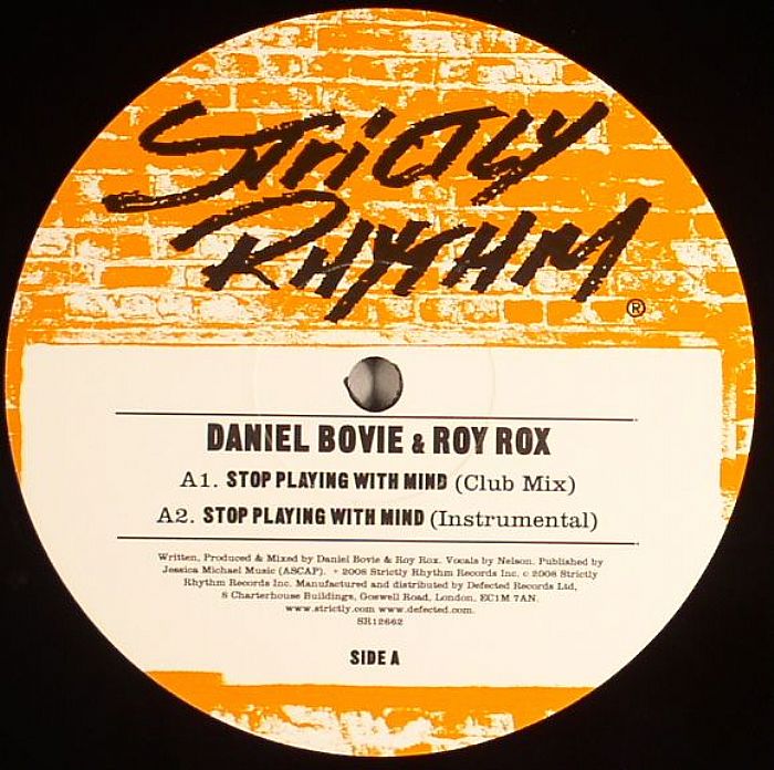 BOVIE, Daniel/ROY ROX - Stop Playing With My Mind
