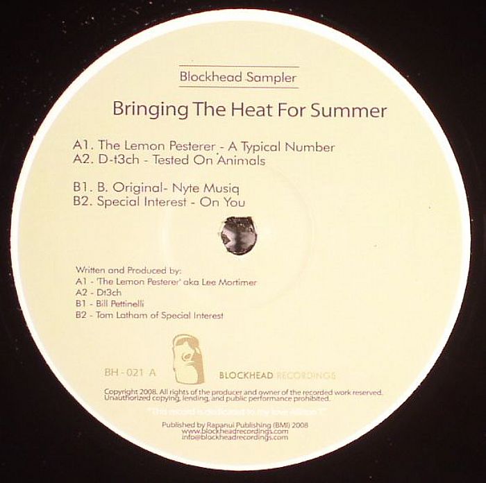 LEMON PESTERER, The/D T3CH/B ORIGINAL/SPECIAL INTEREST - Bringing The Heat For Summer