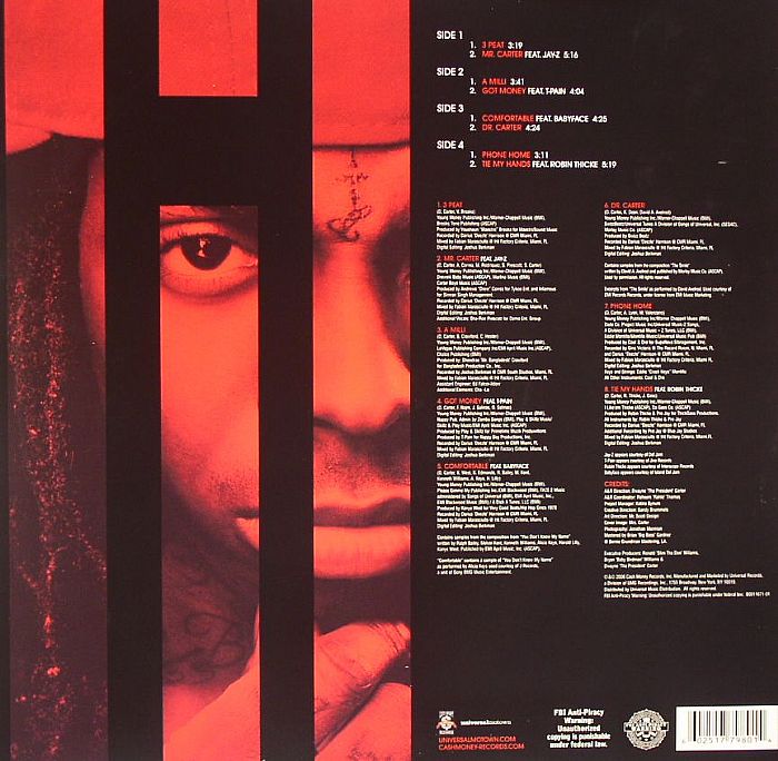 LIL WAYNE Tha Carter III Vol 1 Vinyl (2xLP) eBay