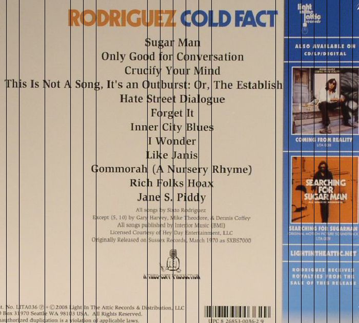 SugarManorg: Rodriguez - Cold Fact