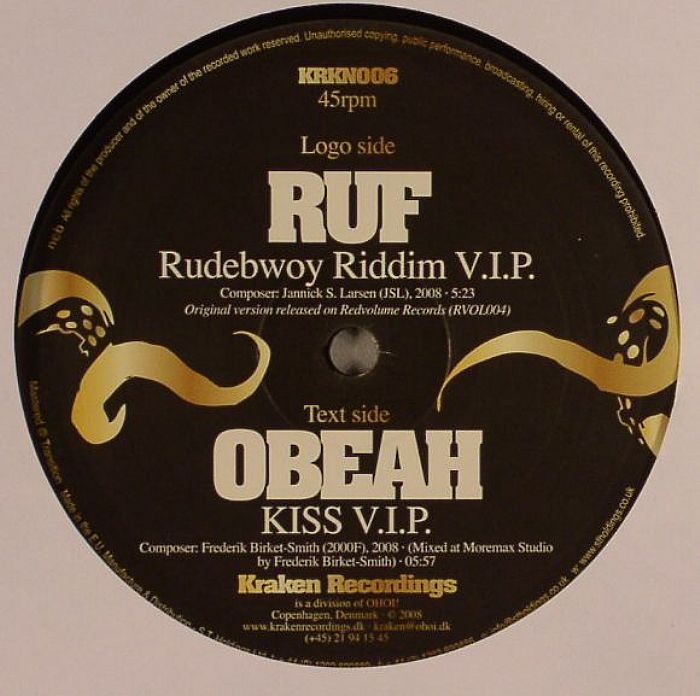 RUF/OBEAH - Rudebwoy Riddim VIP