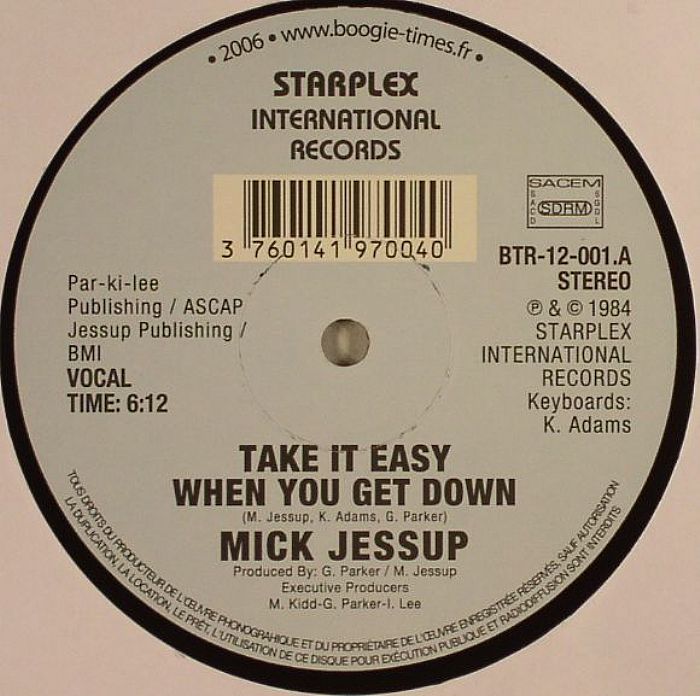JESSUP, Mick - Take It Easy When You Get Down