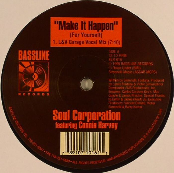 SOUL CORPORATION feat CONNIE HARVEY - Make It Happen (For Yourself)