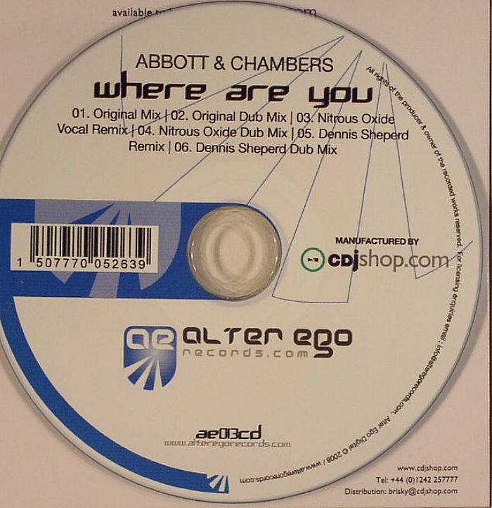 ABBOTT/CHAMBERS - Where Are You