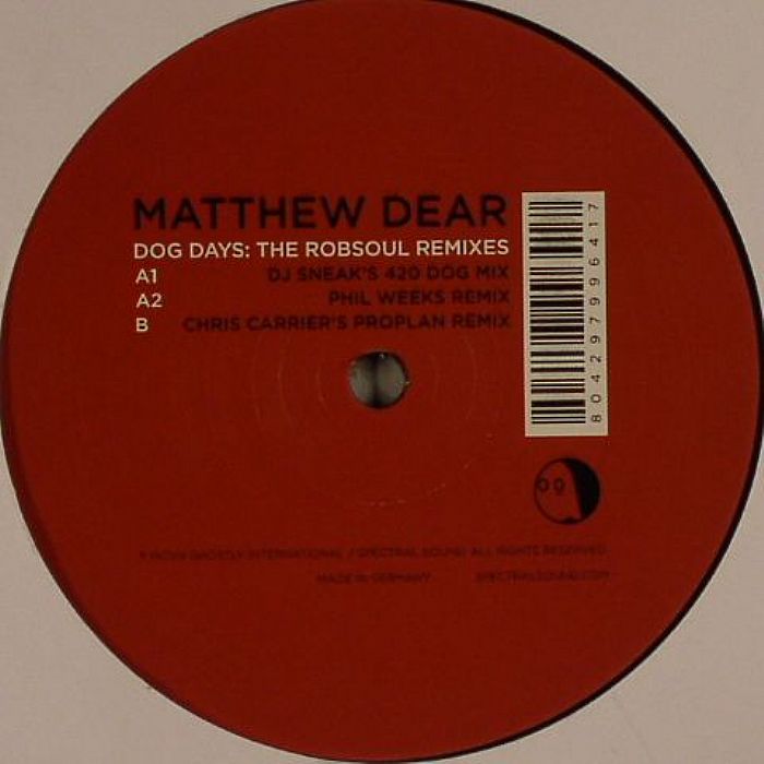 DEAR, Matthew - Dog Days (The Robsoul remixes)