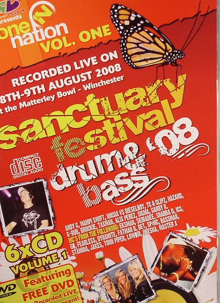 ANDY C/MAMPI SWIFT/NOISIA vs DIESELBOY/TC/CLIPZ/HAZARD/G DUB/BROCKIE/TAXMAN/ALIX PEREZ/SIGMA/GARRY K/VARIOUS - Sanctuary Festival 08: Drum & Bass Volume 1(8th-9th August Matterley Bowl Winchester)
