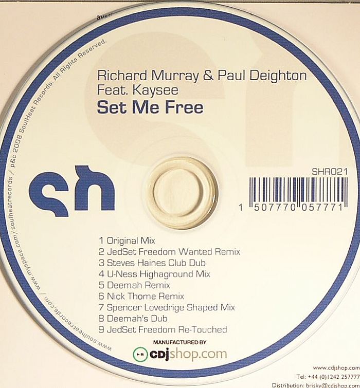 MURRAY, Richard/PAUL DEIGHTON feat KAYSEE - Set Me Free