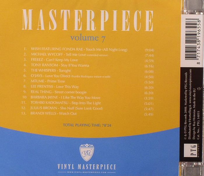 VARIOUS Masterpiece Volume 7: The Ultimate Disco Funk Collection CD at ...