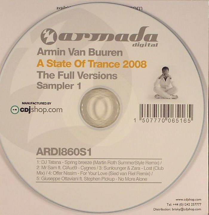 VAN BUUREN, Armin/DJ TATANA/MR SAM/SUNLOUNGER/ZARA/OFFER NISSIM/GIUSEPPE OTTAVIANI - A State Of Trance 2008: The Full Versions Sampler 1