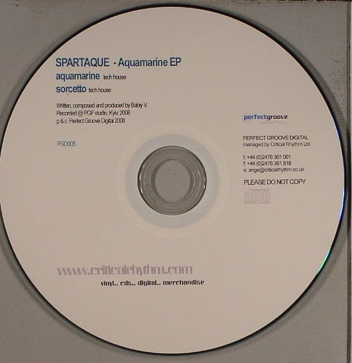 SPARTAQUE - Aquamarine EP