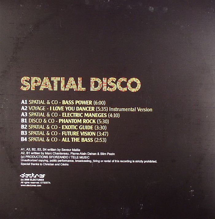 VARIOUS - Spatial Disco