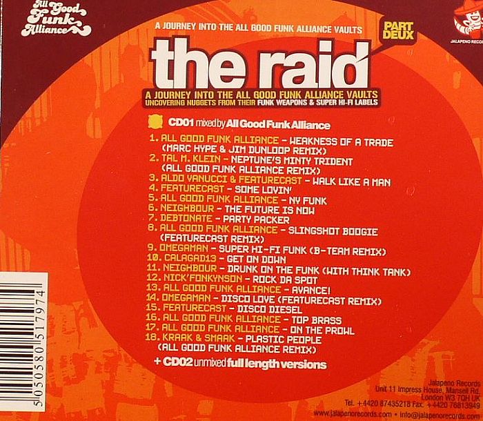 ALL GOOD FUNK ALLIANCE/VARIOUS - The Raid Part Deux