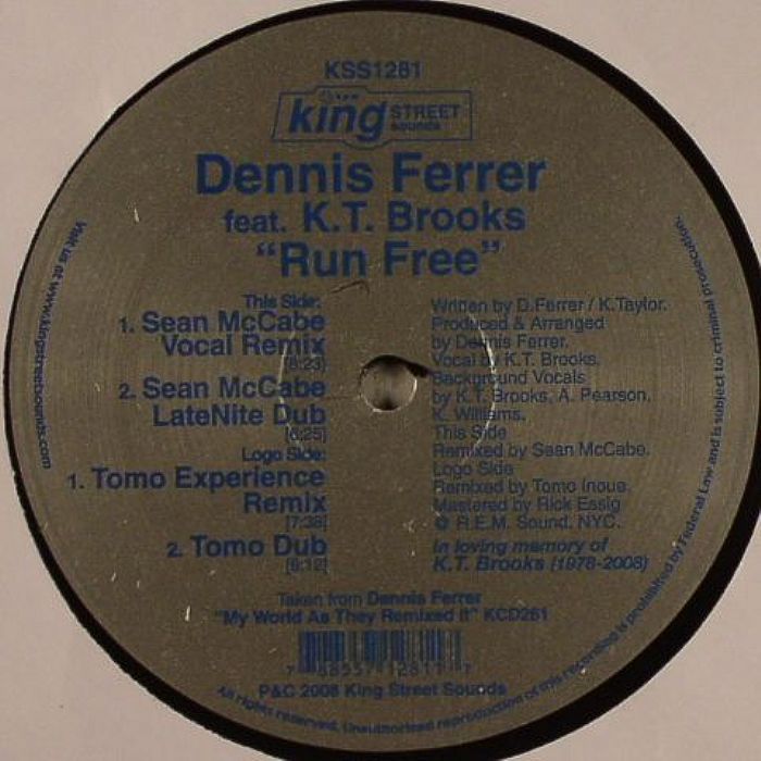 FERRER, Dennis feat KT BROOKS - Run Free