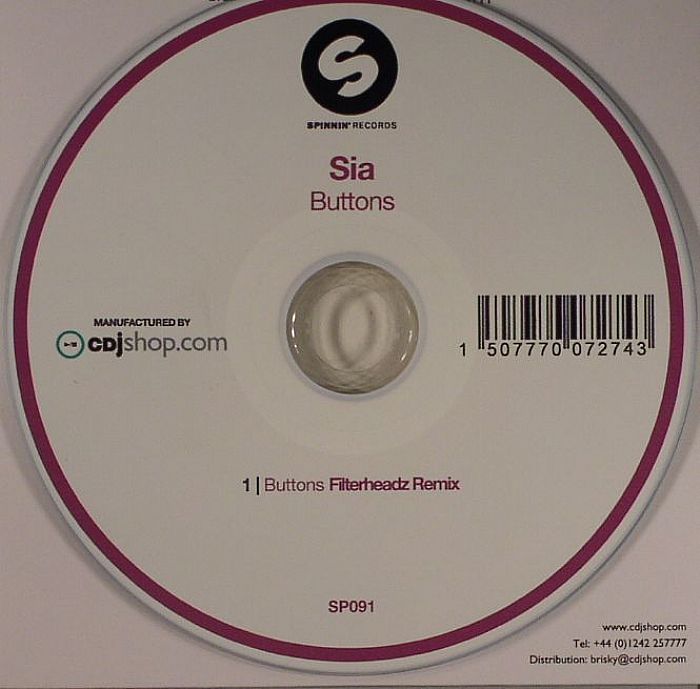 SIA - Buttons (Filterheadz remix)