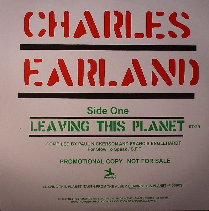 EARLAND, Charles - Leaving This Planet