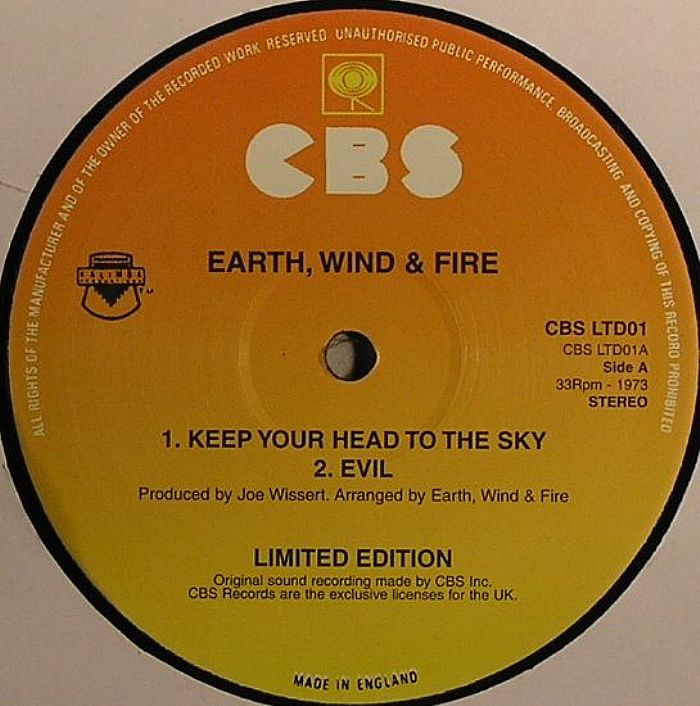 Earth Wind And Fire Keep Your Head To The Sky Vinyl At Juno Records