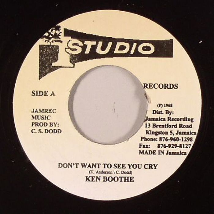 BOOTHE, Ken/BOB MARLEY & THE WAILERS - Don't Want To See You Cry