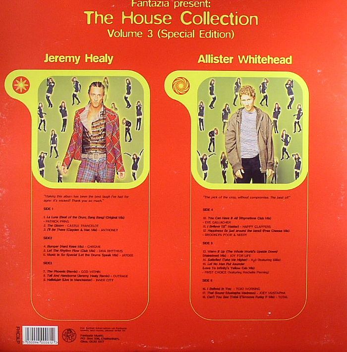 Jeremy HEALY/ALLISTER WHITEHEAD/VARIOUS Fantazia Presents The House