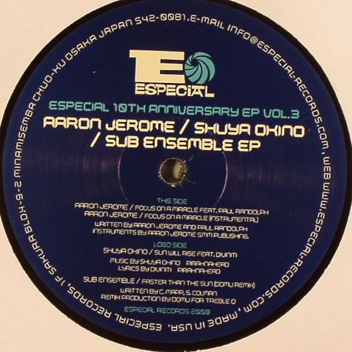 JEROME, Aaron/SHUYA OKINO/SUB ENSEMBLE - Especial Records 10th Anniversary EP Vol 3