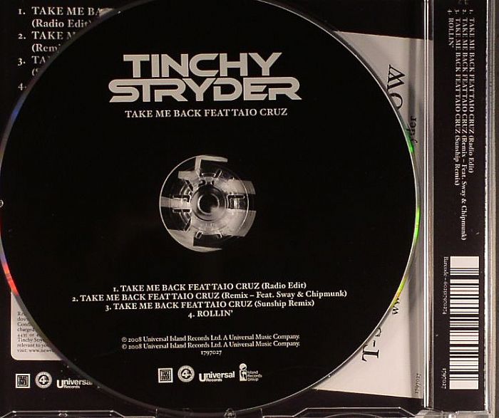 STRYDER, Tinchy feat TAIO CRUZ - Take Me Back