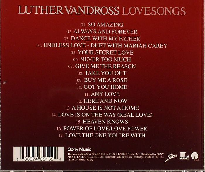 luther vandross all love songs