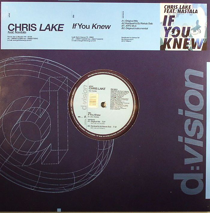 LAKE, Chris feat NASTALA - If You Knew