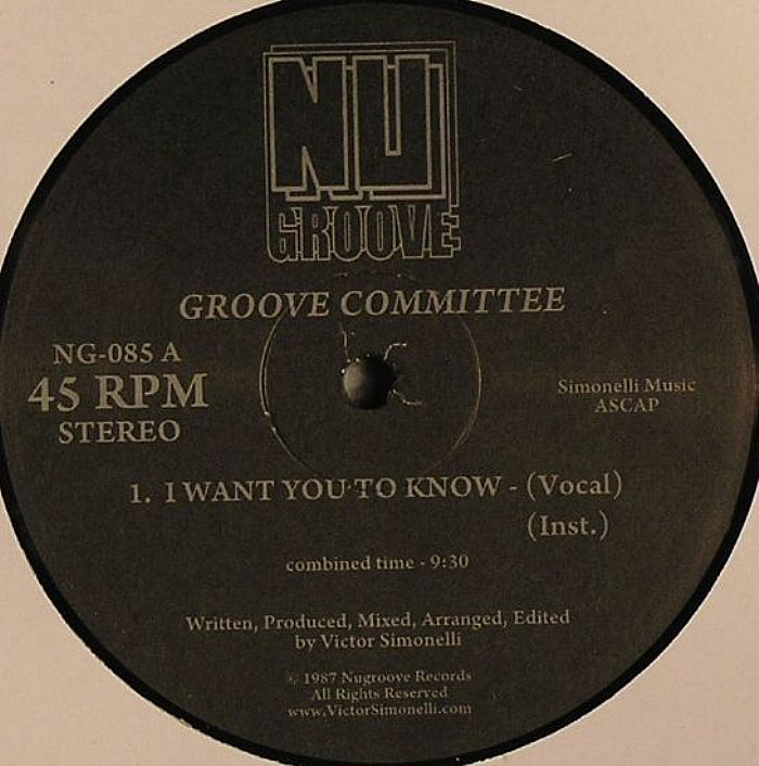 GROOVE COMMITTEE - I Want You To Know