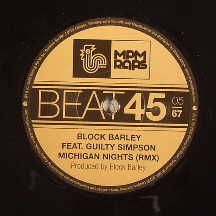 BLOCK BARLEY feat GUILTY SIMPSON - Michigan Nights (remixes)