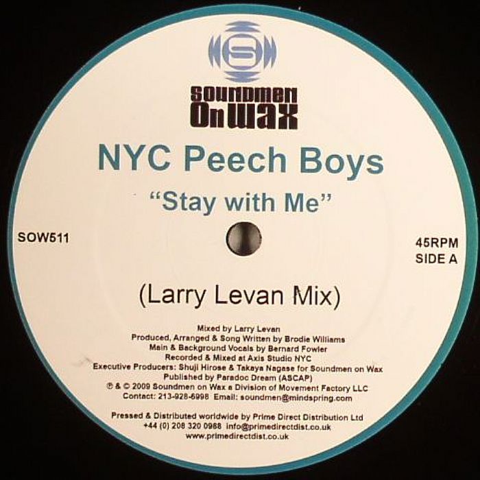 NYC PEECH BOYS/MAN FRIDAY - Stay With Me